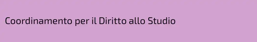 Coordinamento per il Diritto allo Studio